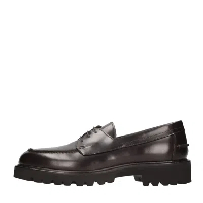 Crisci Flat Shoes Black In Marrone Marroni