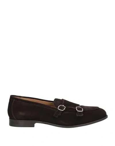 Crisci Man Loafers Dark Brown Size 11 Leather