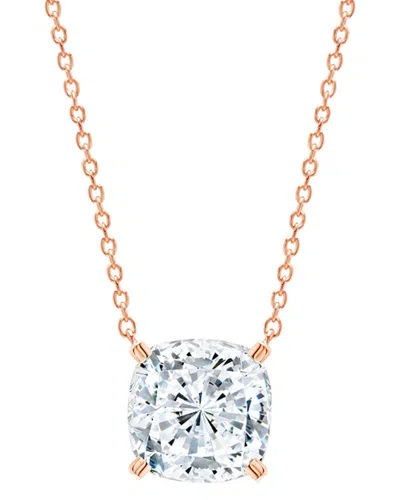 Crislu 18k Rose Gold Over Silver Cz Necklace