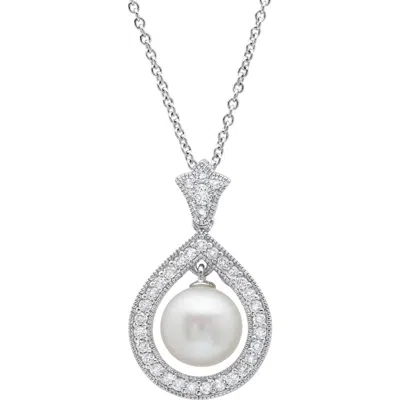 Crislu Andrew Prince Imitation Pearl Pendant Necklace