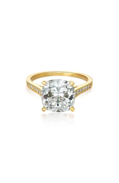 Crislu Bliss Cubic Zirconia Ring In Gold