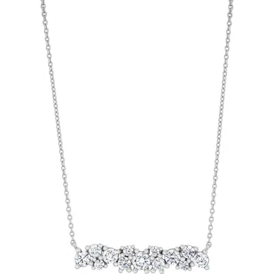 Crislu Brilliant Cubic Zirconia Bar Pendant Necklace In Metallic