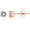 Crislu Brilliant Cubic Zirconia Stud Earrings In Gold