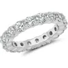 Crislu Brilliant-cut Cubic Zirconia Eternity Ring In Metallic