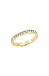 Crislu Classic Eternity Band Ring In Gold