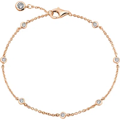 CRISLU CRISLU CUBIC ZIRCONIA BEZEL STATION ANKLET