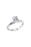 Crislu Cubic Zirconia Ring In Silver