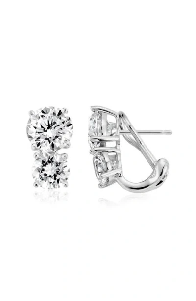 Crislu Cubic Zirconia Stud Earrings In Metallic