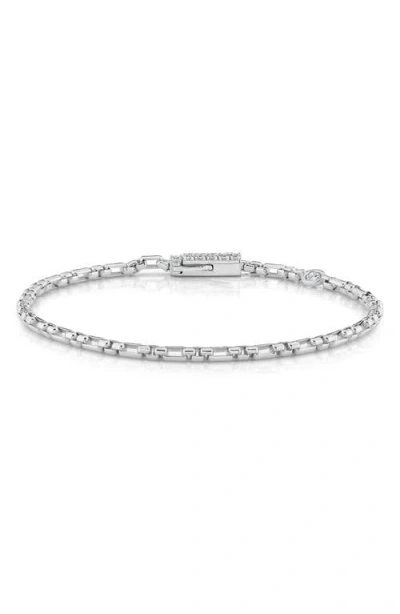 Crislu Layer Up Box Chain Bracelet In Metallic
