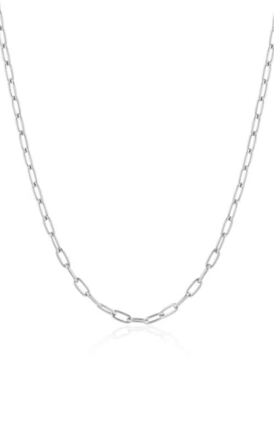 Crislu Layer Up Paperclip Chain Necklace In Metallic