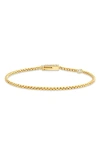 Crislu Layer Up Rounded Box Chain Bracelet In Gold