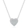 Crislu Pavé Cubic Zirconia Heart Pendant Necklace In Metallic