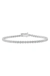 Crislu Round Cubic Zirconia Bracelet In Metallic