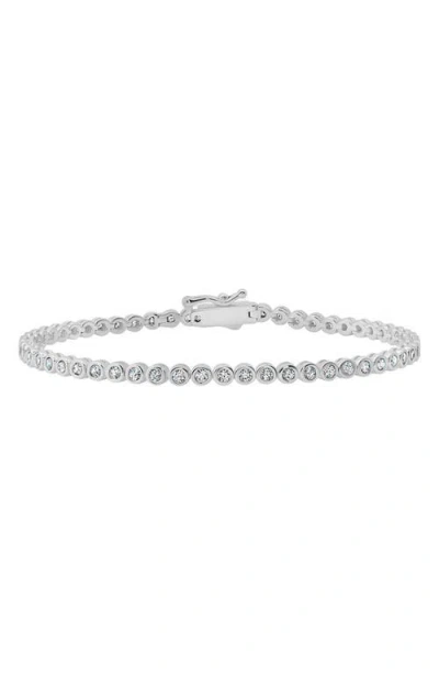 Crislu Round Cubic Zirconia Bracelet In Metallic