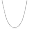 Crislu Round Cubic Zirconia Tennis Necklace In Silver