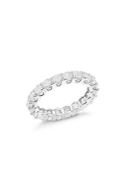 Crislu Round-cut Cubic Zirconia Eternity Ring In Metallic