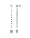 Crislu Silver Cz Earrings