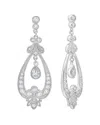 Crislu Silver Cz Earrings In Silver