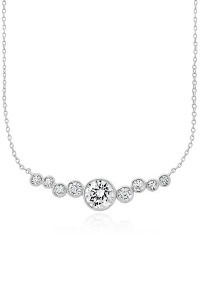 Crislu Stardust Cubic Zirconia Necklace In Metallic