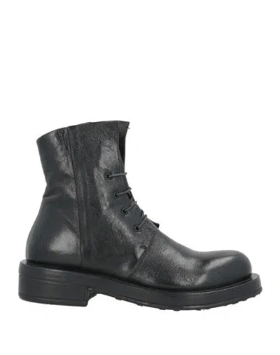 Crispiniano Woman Ankle Boots Black Size 7 Leather