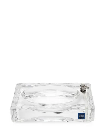 Cristal De Sèvres Grape-embellished Ashtray In Transparent