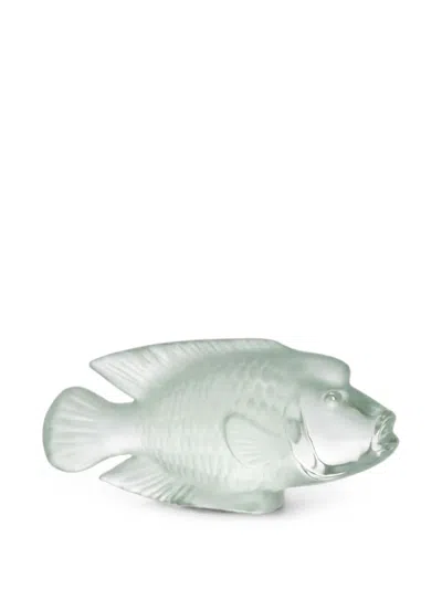 Cristal De Sèvres Napoleon Fish Ornament In Green