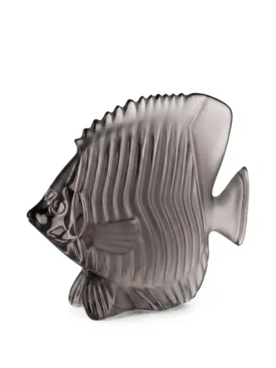 Cristal De Sèvres Papillon Fish Sculpture In Gray