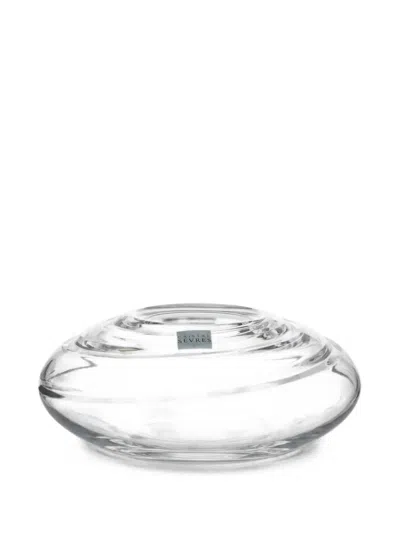 Cristal De Sèvres Spiral-effect Crystal Sculpture In Transparent