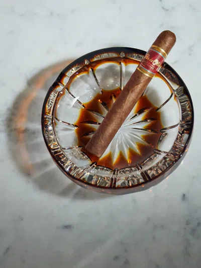 Cristallerie De Montbronn Baronne Cut Crystal Ashtray In Multi