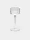 Cristallerie De Montbronn Milan Hand-blown Crystal Candle Holder In Transparent