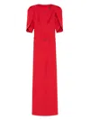 Cristallini Blanca Maxi Dress In Red