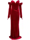 Cristallini Brigitte Maxi Dress In Red