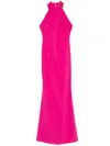 Cristallini Crystal-embellished Maxi Dress In 粉色