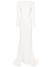 Cristallini Erini Open-back Gown In White
