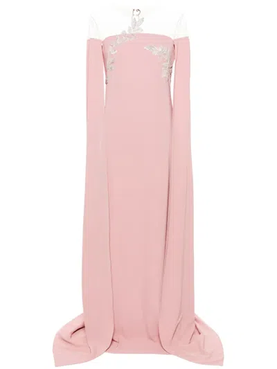 Cristallini Kassandra Maxi Dress In 粉色