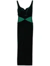 Cristallini Marlene Maxi Dress In Green