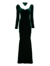 Cristallini Rosalinda Maxi Dress In Green
