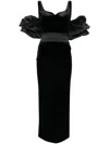 Cristallini Vivien Midi Dress In Black