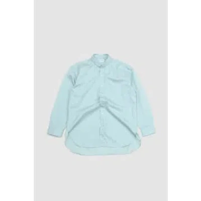 Cristaseya Handmade Mao Shirt Striped Mint In Green