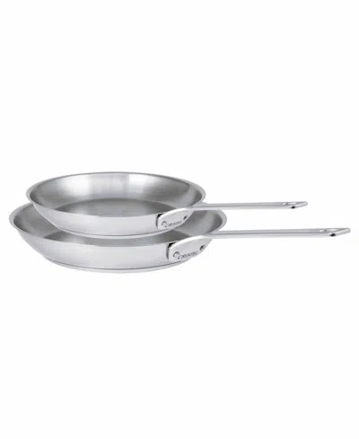 CRISTEL 1826 2-PIECE STAINLESS FRYING PAN SET