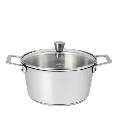 Cristel 1826 Collection 3 Qt Stainless Steel Stewpan With Lid In Silver