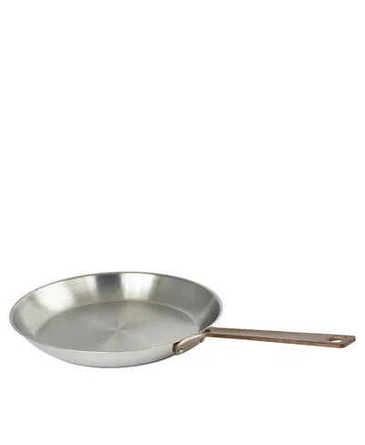 Cristel 1826 Collection Frying Pan With Limited Edition Antique Brass Handle, 10 In Silver