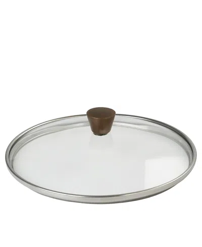 Cristel 1826 Collection Glass Lid With Limited Edition Antique Brass Button, 7 In Transparent