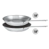 Cristel 2 Pc 10 Frypan Set