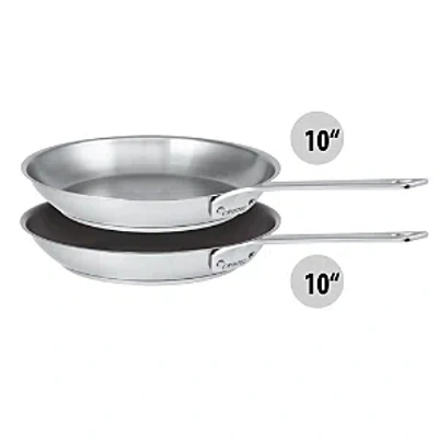 Cristel 2 Pc 10 Frypan Set In Metallic