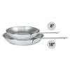 Cristel 2 Pc Stainless Steel Frypan Set