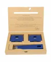 Cristel Mutine 3-piece Handle Set In Blue Ink