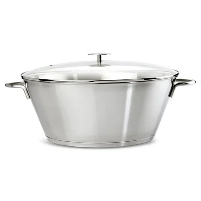 Cristel 9.5 Qt Preserve Pot And Lid In Silver