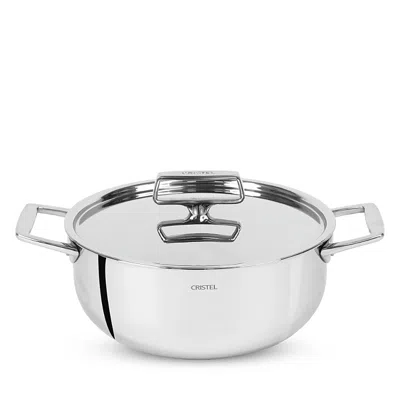 Cristel Castel Pro Mini 0.5 Qt. Stainless Steel Stew Pan In Silver