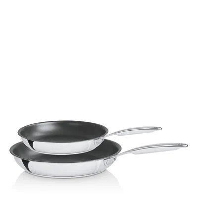 Cristel Castel Pro Multiply 2-piece Nonstick Frying Pan Set In Silver